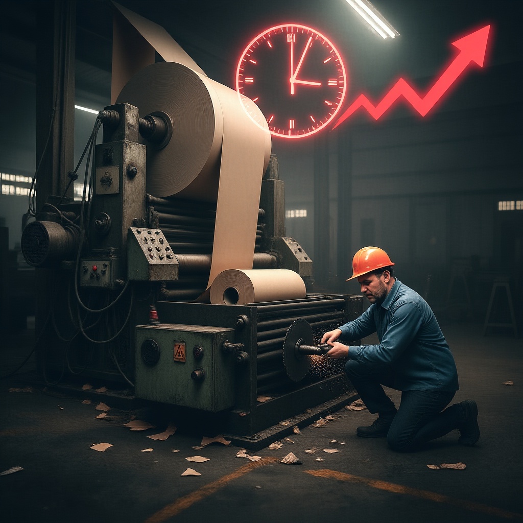 Higher Maintenance Costs - Worker fixing cutter